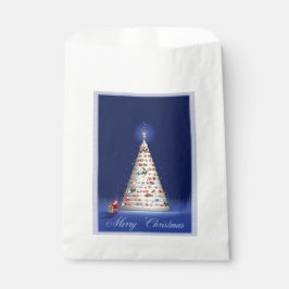 Bolsa De Papel Navidades de árbol blanco