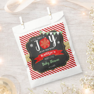 Bolsa De Papel navidades de Baby Shower "Little Bundle Of Joy"