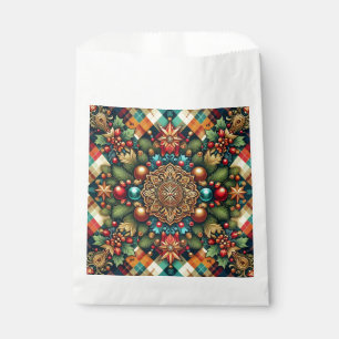 Bolsa De Papel Navidades de colores clásicos y vintage