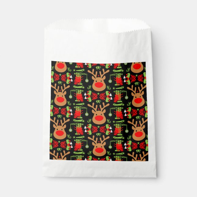 Bolsa De Papel Navidades de construcción de edificios (Anverso)