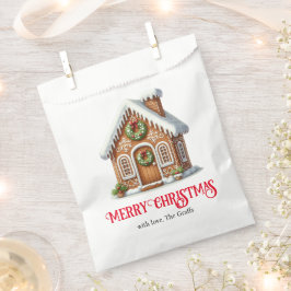 Bolsa De Papel Navidades de Gingerbread House