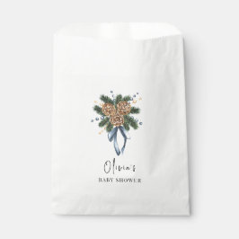 Bolsa De Papel Navidades de invierno minimalistas Wreath Baby Sho