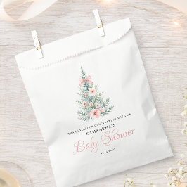 Bolsa De Papel Navidades de invierno rosados Chica Baby Shower