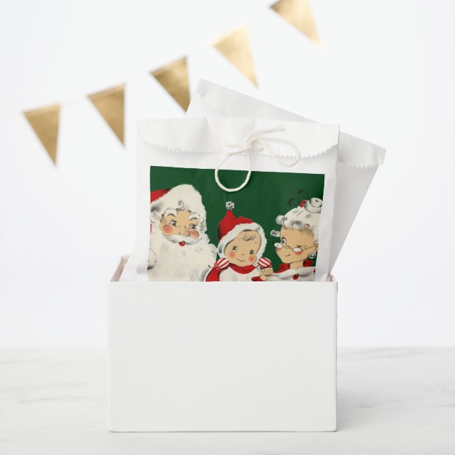 Bolsa De Papel Navidades de la familia Santa (Fiesta)