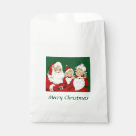 Bolsa De Papel Navidades de la Familia Santa Vieja
