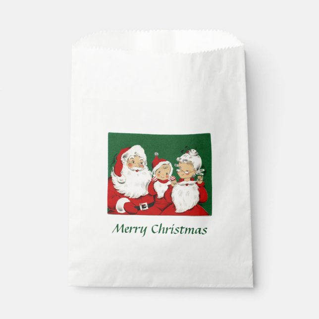 Bolsa De Papel Navidades de la Familia Santa Vieja (Anverso)