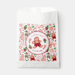 Bolsa De Papel Navidades de Little Man Gingerbread Baby Shower