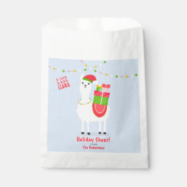 Bolsa De Papel Navidades de Llama festiva
