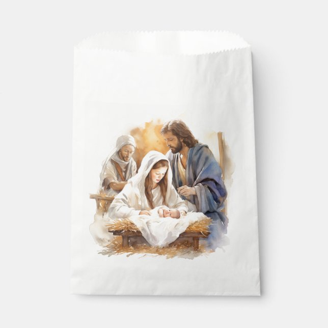Bolsa De Papel Navidades de Natividad (Anverso)