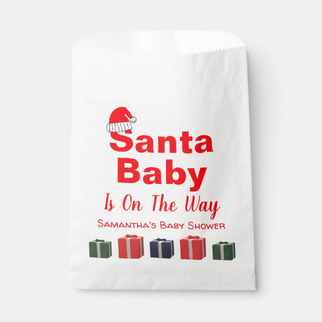 Bolsa De Papel Navidades de Santa Bebé Baby Shower