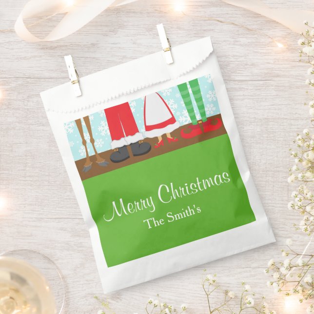 Bolsa De Papel Navidades de Santa Reindeer (Cortado)