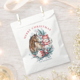 Bolsa De Papel Navidades de snowman acuarela elegante