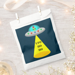 Bolsa De Papel Navidades de UFO Ho Ho Alien volador