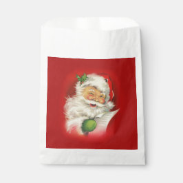 Bolsa De Papel Navidades de Vintage Santa Claus