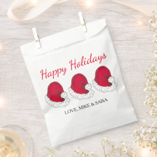 Bolsa De Papel Navidades del Gorra Red Santa Claus Felices Fiesta