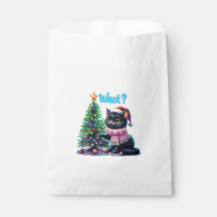 Bolsa De Papel Navidades divertidos gatitos ¿qué pasa con el Pega