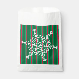Bolsa De Papel Navidades divertidos y entusiastas Snowflake