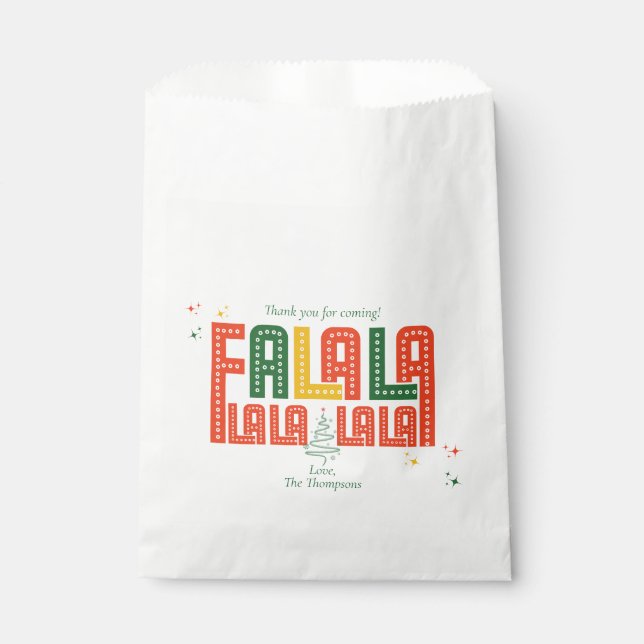 Bolsa De Papel Navidades familiares graciosos Carols Karaoke Fies (Anverso)