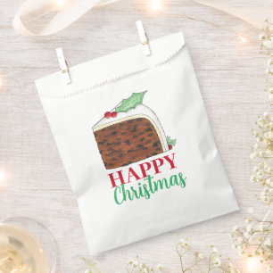 Bolsa De Papel Navidades felices Reino Unido Pastel de pasteles b