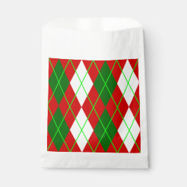 Bolsa De Papel navidades feos argyle plaid retro