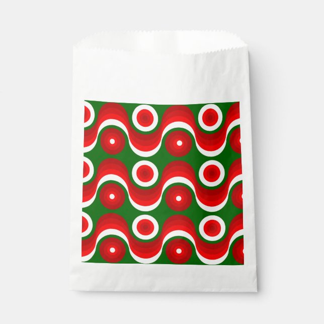 Bolsa De Papel navidades feos mod groovy green (Anverso)