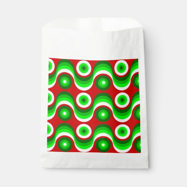 Bolsa De Papel navidades feos mod groovy red (Anverso)