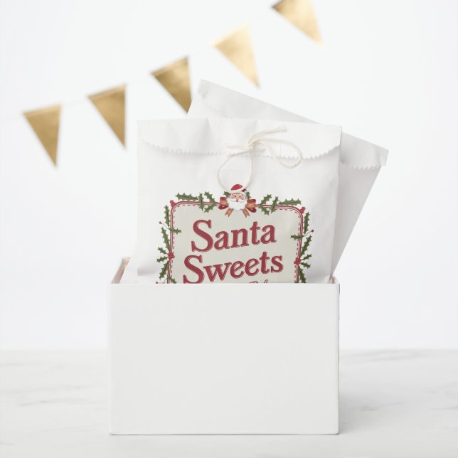Bolsa De Papel navidades festivos fiesta Santa Sweets (Fiesta)