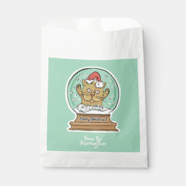 Bolsa De Papel Navidades graciosos y pequeños personalizados de g (Anverso)