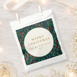 Bolsa De Papel Navidades Holly, Personalizado de la vegetación bo