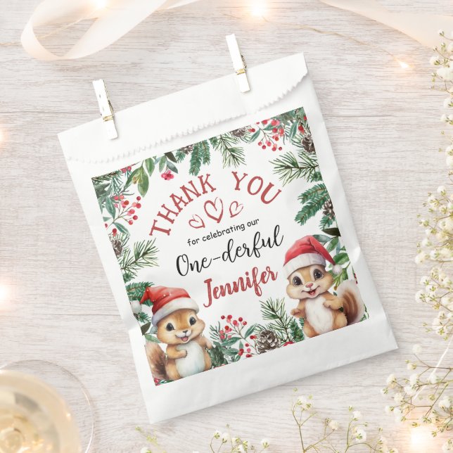 Bolsa De Papel Navidades Invierno de la Cute de Cumpleaños (Cortado)