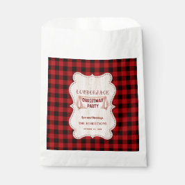Bolsa De Papel Navidades Lumberjack Fiesta Red Buffalo Wood