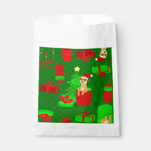Bolsa De Papel navidades meerkat santa mongoose gracioso