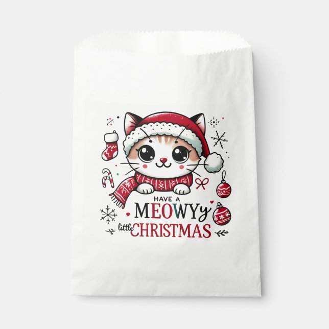 Bolsa De Papel Navidades Meowy (Anverso)