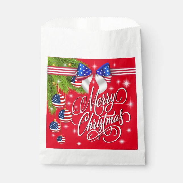 Bolsa De Papel Navidades patrióticos (Anverso)