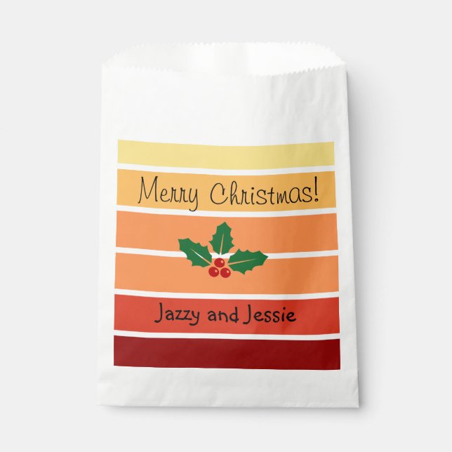 Bolsa De Papel Navidades personalizados regalan bolsitas de vacac (Anverso)