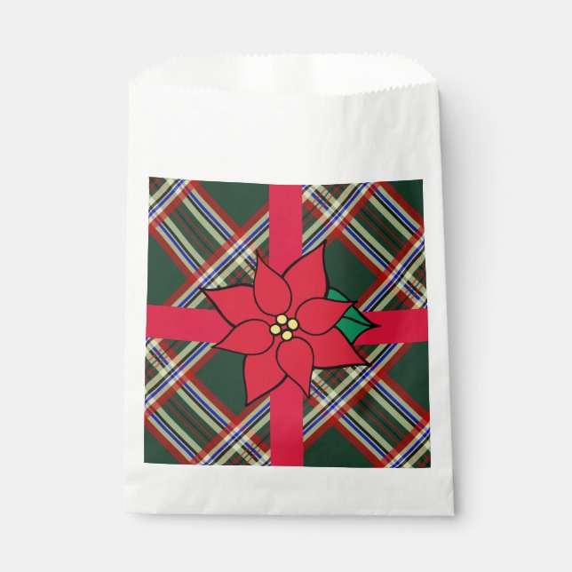Bolsa De Papel Navidades Poinsettia Fiesta Candy Cookies (Anverso)