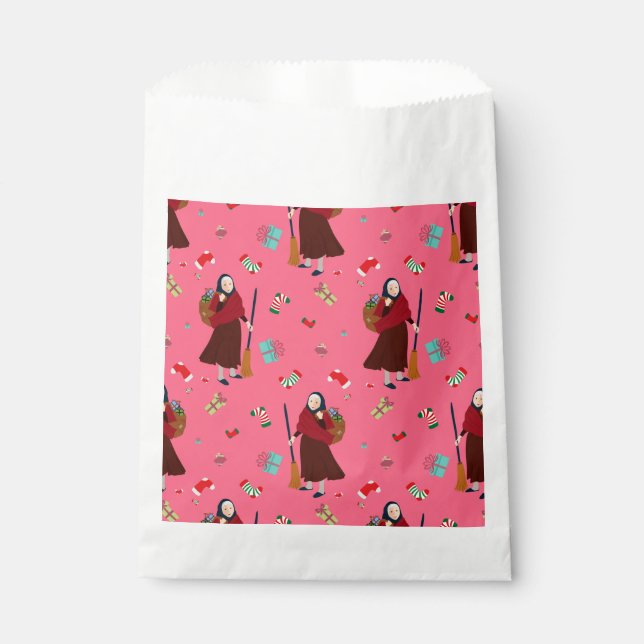 Bolsa De Papel navidades rosados bruman befana gothmas (Anverso)
