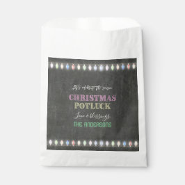 Bolsa De Papel Navidades rusos Potluck Chalkboard String Lights