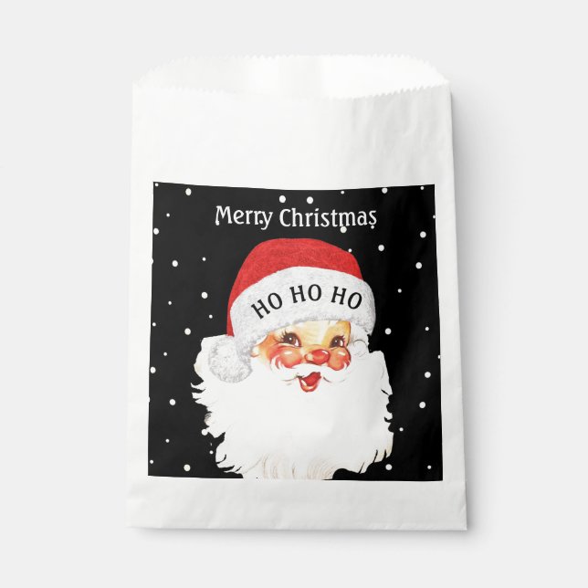 Bolsa De Papel Navidades Santa Claus HO HO HO (Anverso)