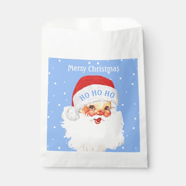 Bolsa De Papel Navidades Santa Claus HO HO HO (Anverso)