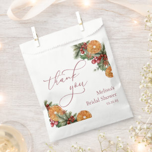 Bolsa De Papel Navidades Winter Floral Bridal Shower