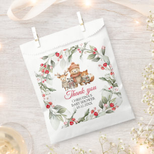 Bolsa De Papel Navidades Woodland Animals Baby Shower favorecen l