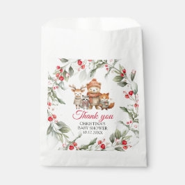 Bolsa De Papel Navidades Woodland Animals Baby Shower favorecen l