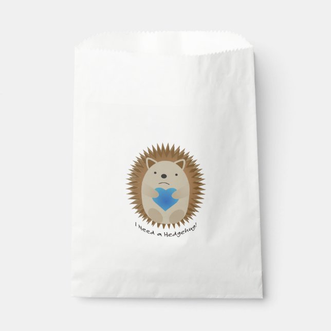 Bolsa De Papel Necesito un Hedgehog (Anverso)
