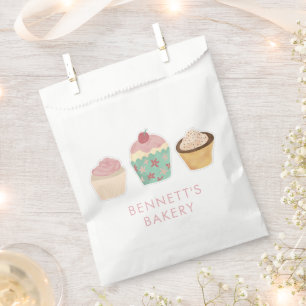 Bolsa De Papel Negocio de cupcakes para llevar en cafetería panad