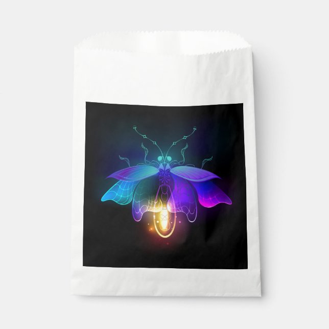 Bolsa De Papel Neon Firefly en negro (Anverso)