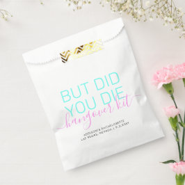 Bolsa De Papel Neon Hangover Relief Kit Bachelorette personalizad