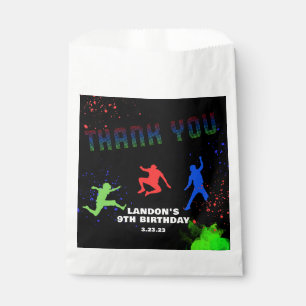 Bolsa De Papel Neon Kids Trampoline Park Birthday Party