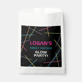 Bolsa De Papel Neon Sweet 16 Birthday Glow Fiesta