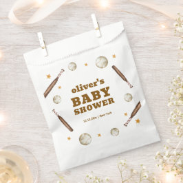 Bolsa De Papel Neutral Batter Up Baseball Sport Boy Baby Shower